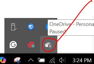 Step 8 Now find and open the Onedrive icon